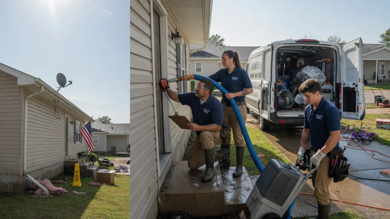 Ceiling Water Damage Restoration in Donnellson, IL near me